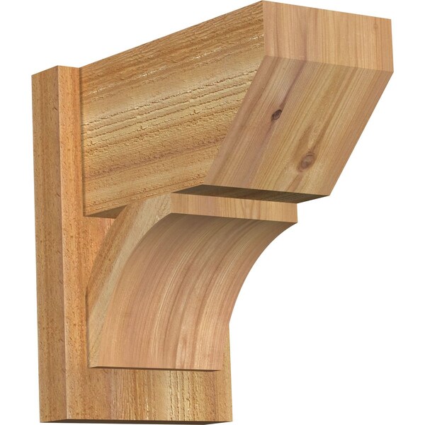 Ekena Millwork Thorton Slat Rough Sawn Outlooker, Western Red Cedar, 8"W x 14"D x 14"H OUT08X14X14THR06RWR - main